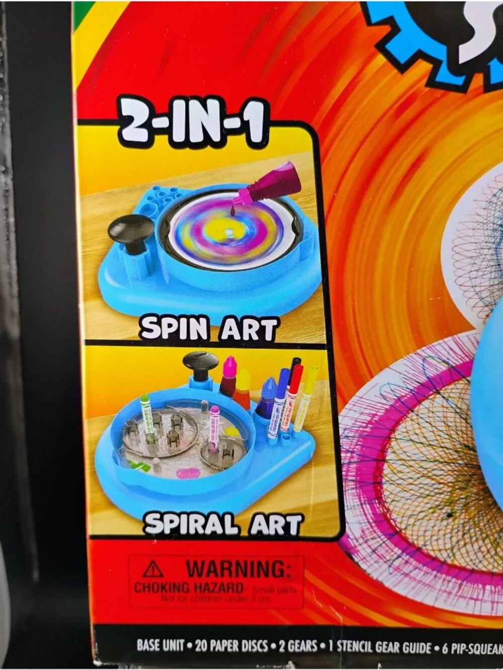 Crayola Spin & Spiral 2-In-1 Art Station Kid-Powered Fun